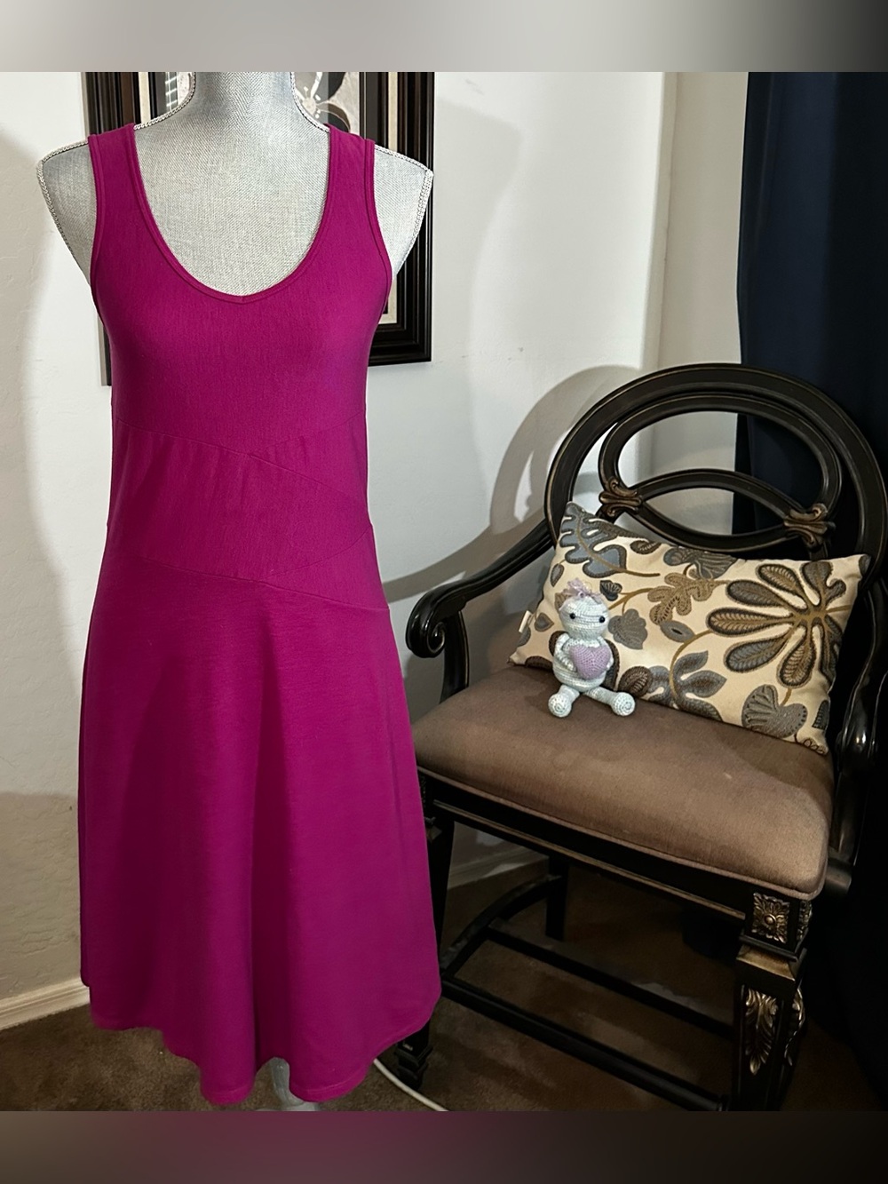 Prana Sleeveless Amelie Dress in Fuschia